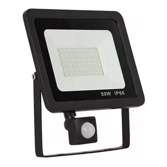 Foco Led Exterior Con Sensor Movimiento Luz 50w Ip66
