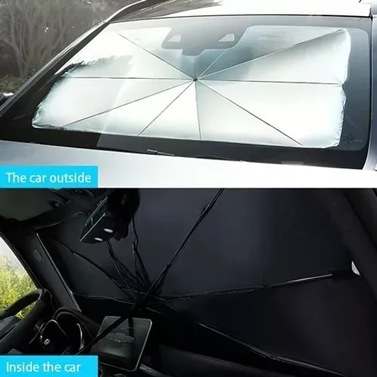 Quitasol Parasol Parabrisas Auto Tipo Sombrilla Cubre Sol