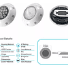 Foco Led Piscina Con Control Remoto 24w Color 12v Rgb