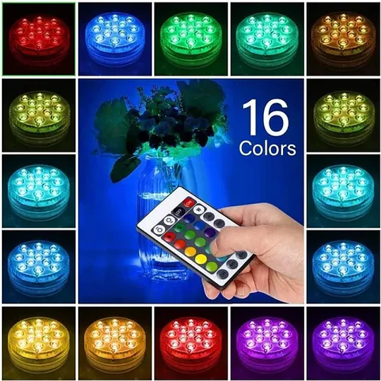 Luz Sumergible Led Piscina Con Pilas Aaa Incluidas