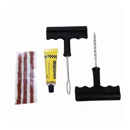 Set Kit Reparación Rueda Cubierta Neumático Auto