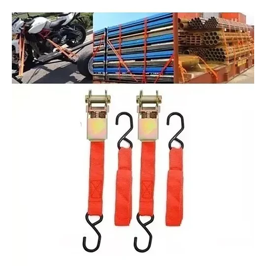 Lingas 2pcs Correas Enganche Cinta De Amarre Auto Moto Bici