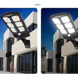 Foco Solar Recargable Con Sensor De Movimientos +control 40w