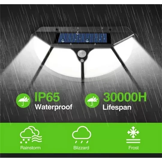Luz Led Solar Con Sensor De Movimientos