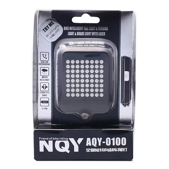 Luz De Bicicleta Led Trasera Inteligente Control Direccional