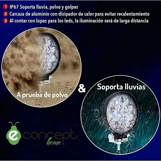 Luces Foco Neblinero Led Auto Cod 10420
