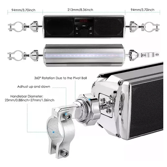 Sistema De Sonido Para Motocicleta