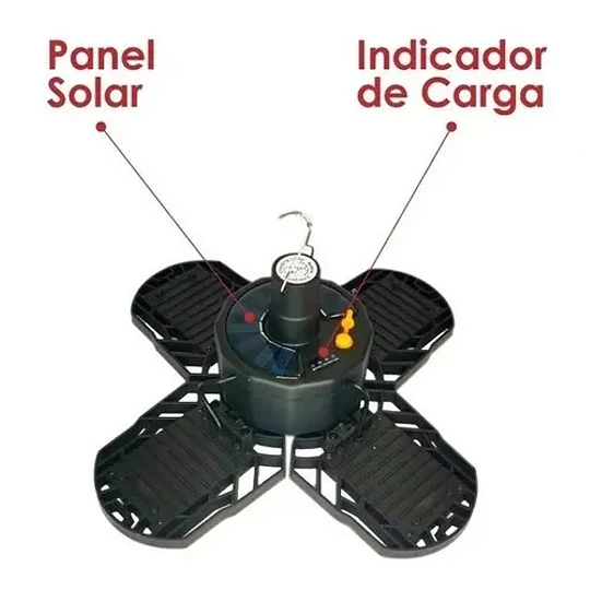 Luces De Garaje Deformables Solar 4 Aspas