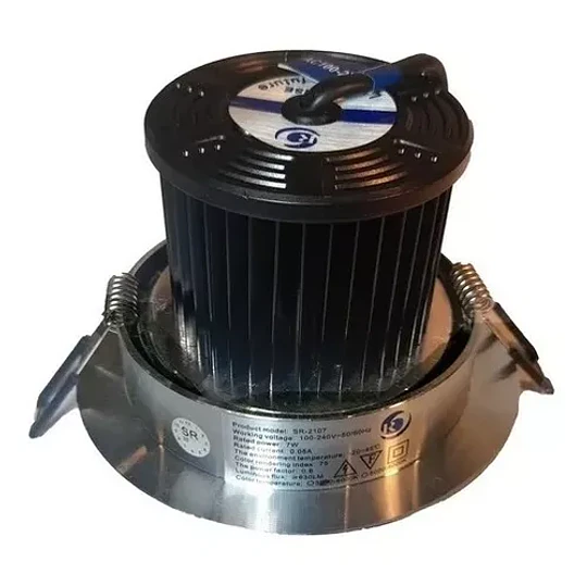 Foco Embutido 7w Led Redondo Orientable