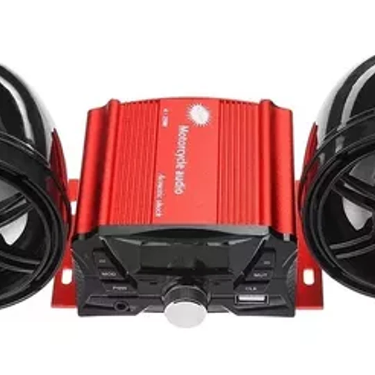 Altavoz Bluetooth Para Motocicleta Subwoofer Antirrobo
