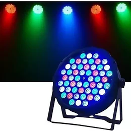 Luz Led Disco Reflector 54 Led Rgb Audioritmico Estrobo