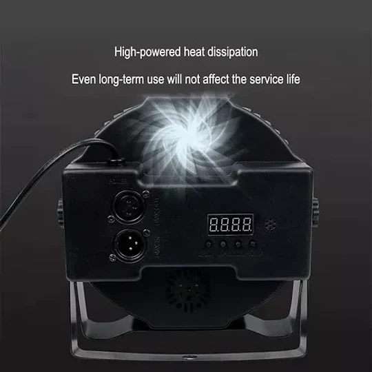Luz Led Disco Reflector 54 Led Rgb Audioritmico Estrobo