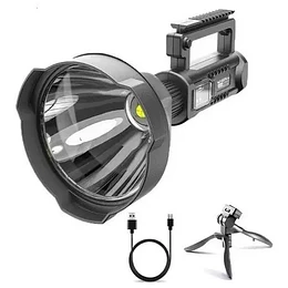 Foco Linterna Led Gigante Largo Alcance Usb + Tripode22735