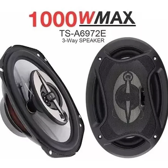 Kit 2 Parlantes Auto Ovalados 6x9 Pulgadas Potencia 1000 W