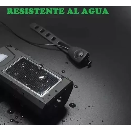 Linterna Fy-316 Recargable Usb Y Solar Con Bocina