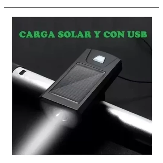 Linterna Fy-316 Recargable Usb Y Solar Con Bocina