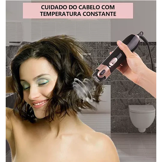 Cepillo Secador Rizador Peine 4 En 1