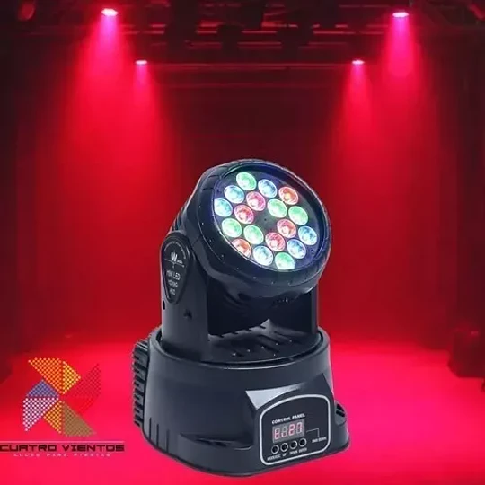 Luz Cabezal Movil Led Bola 18x3w Dmx Fiesta