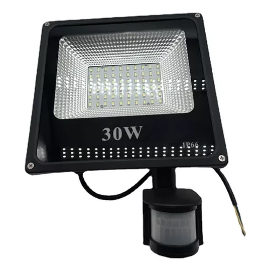 Foco Led Exterior Con Sensor De Movimiento 30w