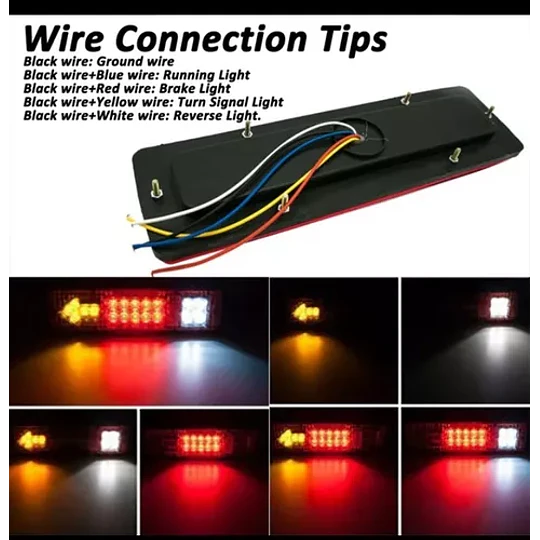 Par Foco Trasero Con Luz De Viraje De Flecha 12 V