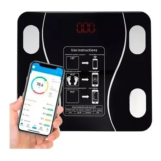 Balanza Baño Digital Bluetooth Inteligente Peso Grasa