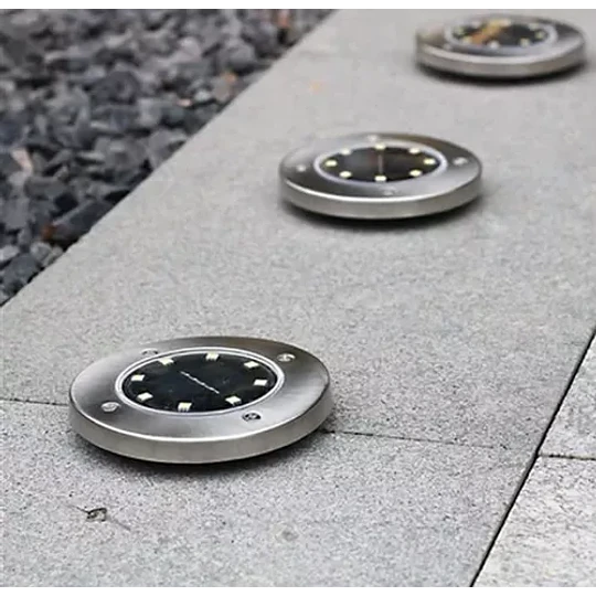 Pack X4 Luz Led Solar Con Estaca Exterior Jardin