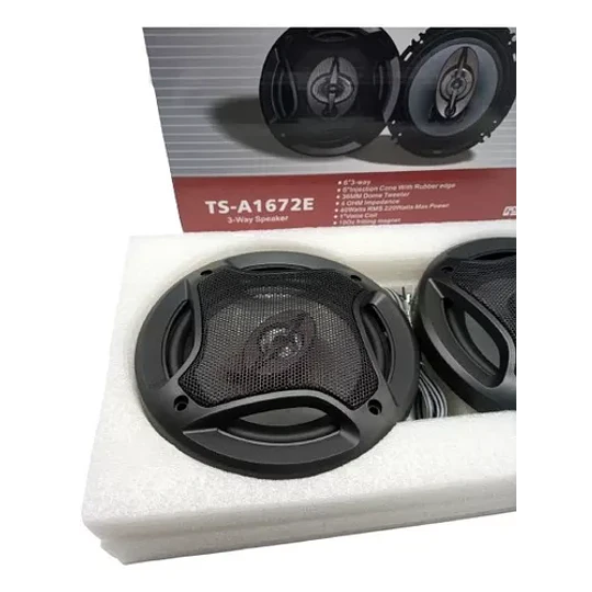 Kit 2 Parlantes Auto Redondo 400w Coaxial 16 Cm
