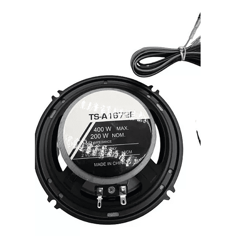 Kit 2 Parlantes Auto Redondo 400w Coaxial 16 Cm