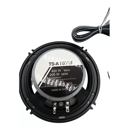 Kit 2 Parlantes Auto Redondo 400w Coaxial 16 Cm