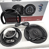 Kit 2 Parlantes Auto Redondo 400w Coaxial 16 Cm