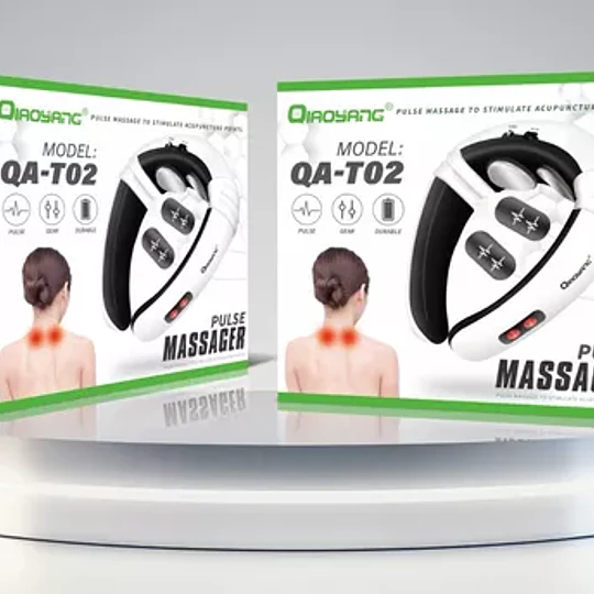 Masajeador Electro Estimulador Usb Cuello Espalda 2 Parches