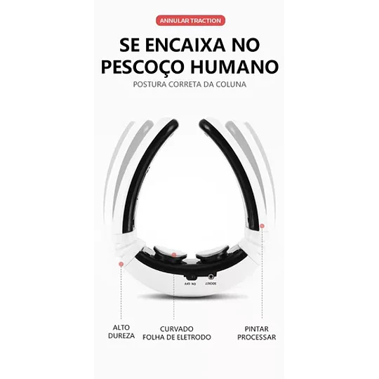 Masajeador Electro Estimulador Usb Cuello Espalda 2 Parches