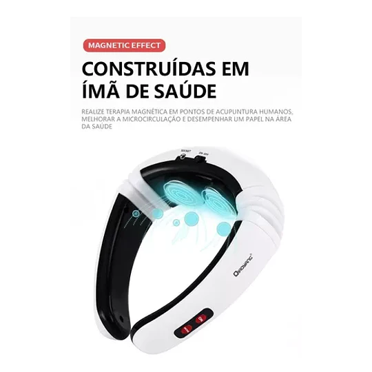 Masajeador Electro Estimulador Usb Cuello Espalda 2 Parches