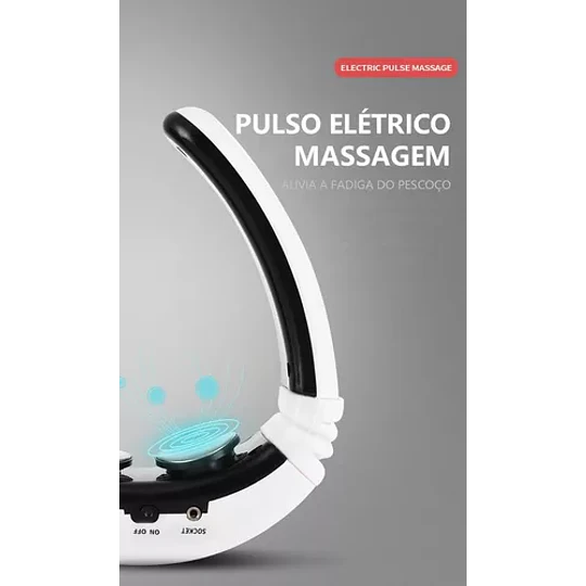 Masajeador Electro Estimulador Usb Cuello Espalda 2 Parches