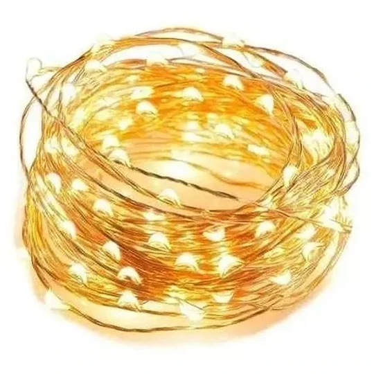 Guirnaldas Luces Micro Led Hadas 10 Mtrs Pilas Navidad