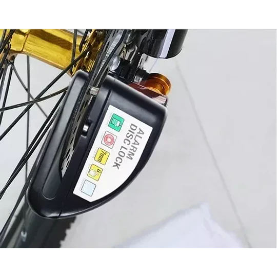 Candado Freno Disco Moto Alarma Bloqueo Antirrobo Xl