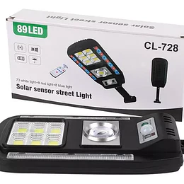 Foco Solar Tipo Poste Led De 60w Con Sensor De Movimientos