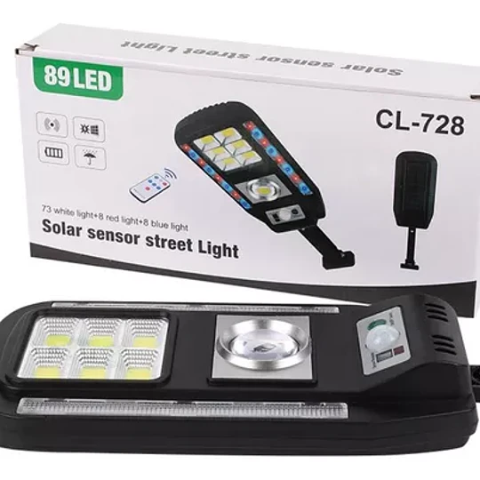 Foco Solar Tipo Poste Led De 60w Con Sensor De Movimientos
