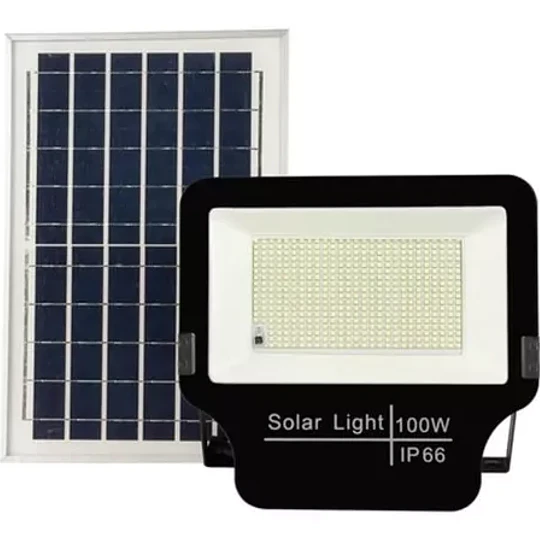 Reflector Foco Led 100w Con Panel Solar