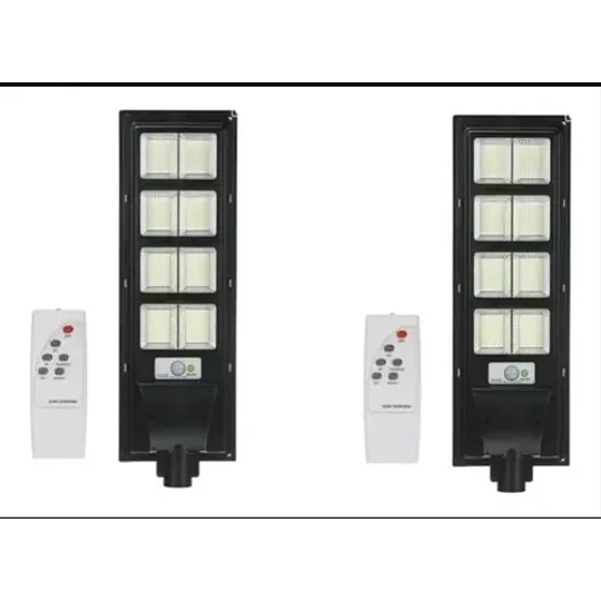 Foco Solar Led 400w Panel Incorporado + Soporte