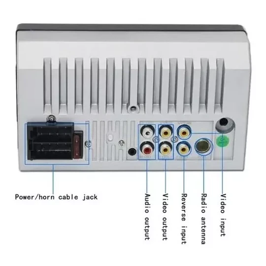 Radio Auto Pantalla Touch Bluetooth 2 Din + Control Cod22950