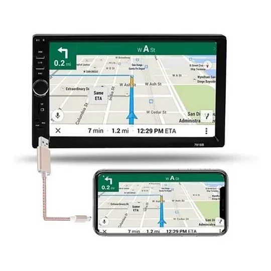 Radio Auto Pantalla Touch Bluetooth 2 Din + Control Cod22950