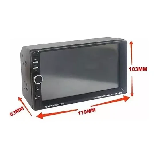 Radio Auto Pantalla Touch Bluetooth 2 Din + Control Cod22950
