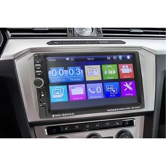 Radio Auto Pantalla Touch Bluetooth 2 Din + Control Cod22950