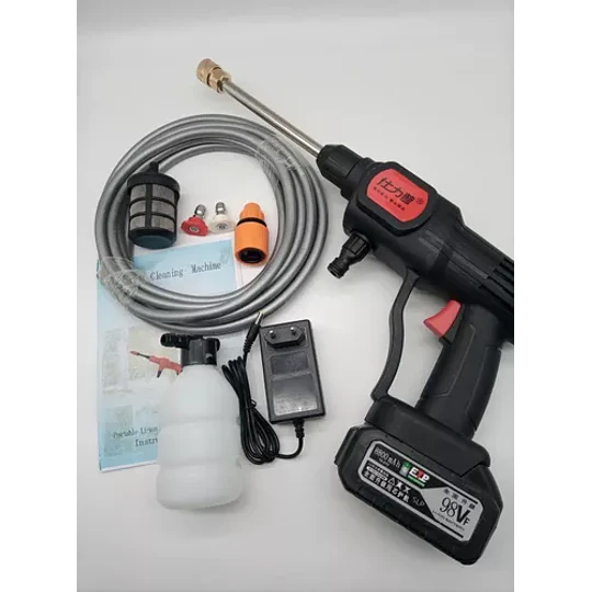 Pistola Lavado Hidro Lavadora Inalámbrica Alta Presión 1500w