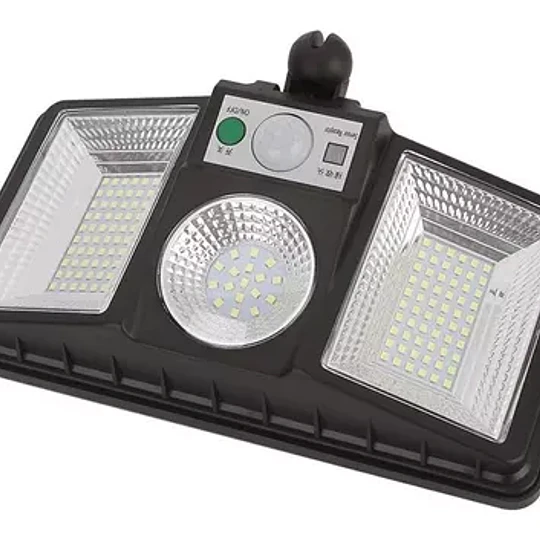 Foco Led Solar Con Sensor De Movimientos Y Control Cod 23164