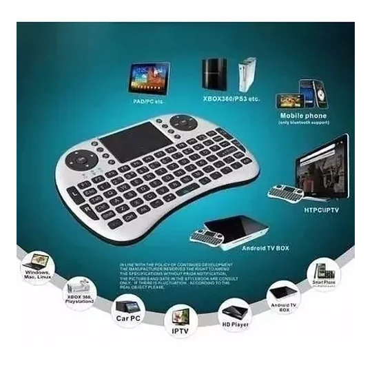 Teclado Inalambrico Smart Tv Box Pc, Control Tv