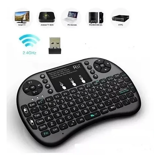 Teclado Inalambrico Smart Tv Box Pc, Control Tv