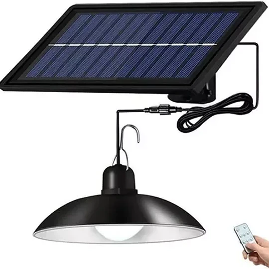 Lampara Colgante Led Panel Solar Con Control Remoto 20w
