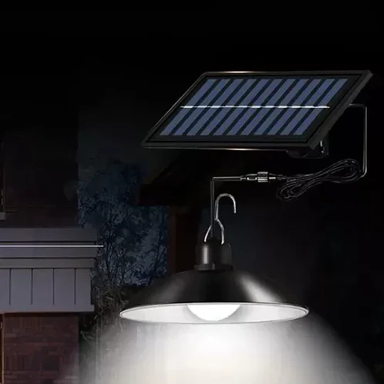 Lampara Colgante Led Panel Solar Con Control Remoto 20w